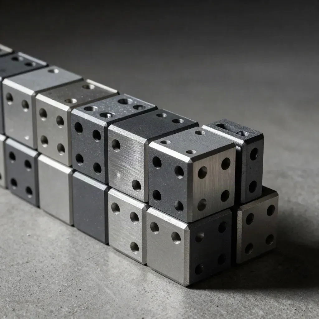 Modular cubes and perforated rails arranged in a precise diagonal system path